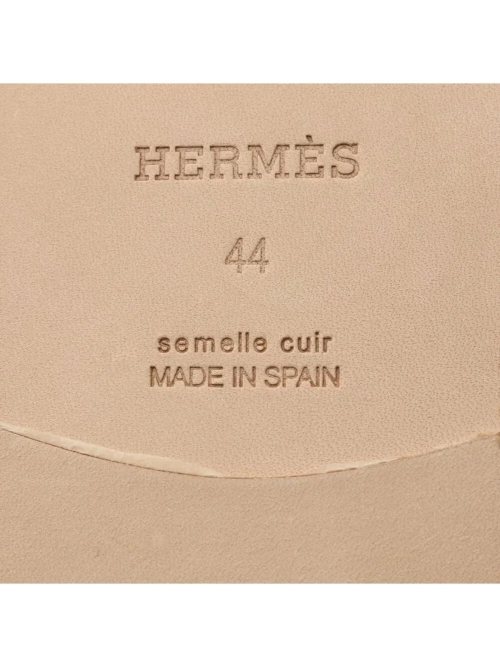 Hermes Sandals Antigua Leather Beige Black
